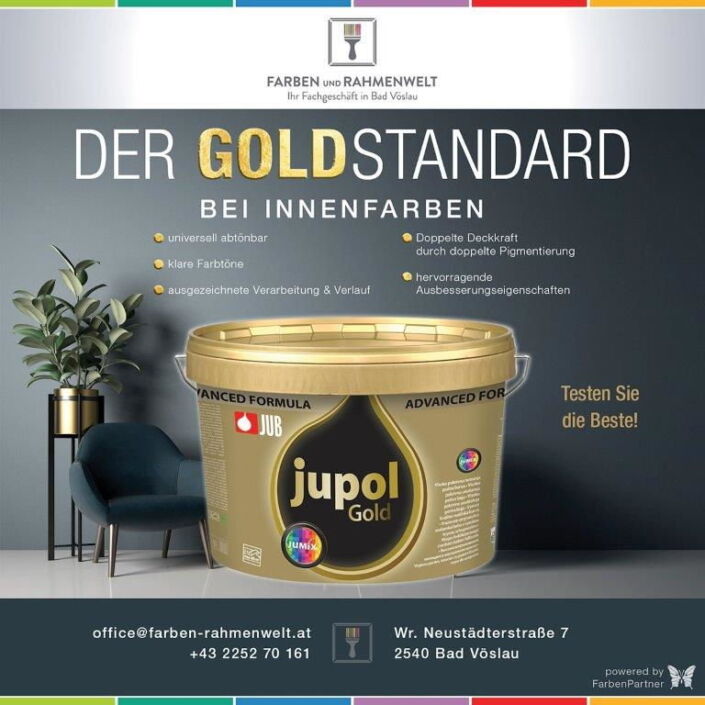 Jupol Gold Innenfarben - Lust auf eine Farbveränderung?